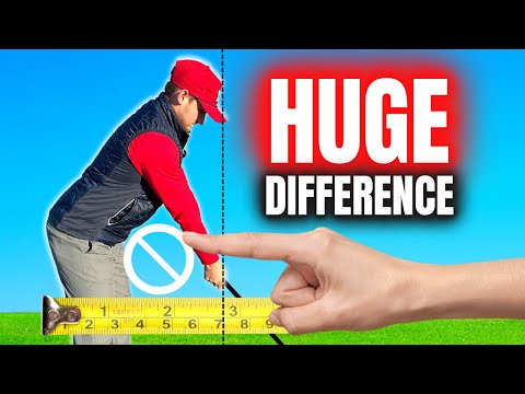 I'VE CHANGED HOW FAR I STAND FROM THE GOLF BALL AND THE DIFFERENCE IS HUGE!