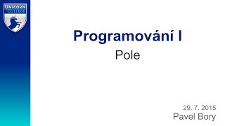 Pole - Programování 1