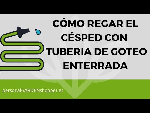Cómo regar el césped con tubería de goteo enterrada
