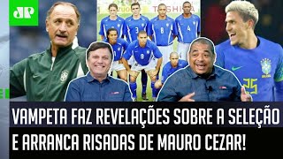 ‘Ô, Mauro Cezar, sabe o que acontecia na Seleção?’; olha por que Vampeta arrancou risadas