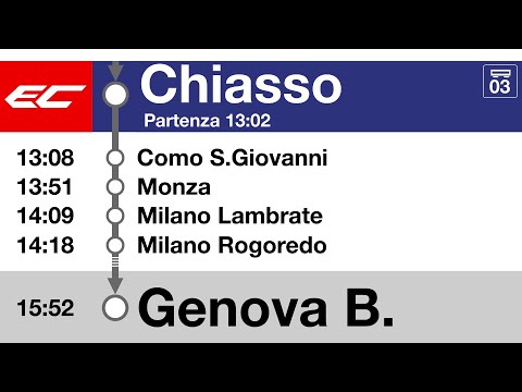 SBB FFS Ansage/annunci » EC Welcome to Genova Brignole | Rarität! | 2022 | SLBahnen