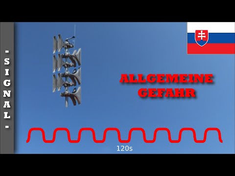 Sirenensignal "Allgemeine Gefahr" (Slowakei) | Pavian 1800
