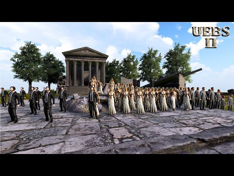 100 HEROES DEFEND MOUNT OLYMPUS FROM 1,500,000 ROMAN GENERALS | Ultimate Epic Battle Simulator 2