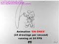 Animation on ONES , TWOS , and THREES compared
