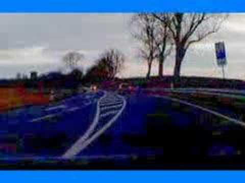 Autofahrt auf der B96 zwi. Neustrelitz-Ost u. vDüsterförde