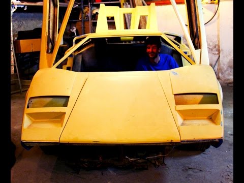 Davide Cironi building of Countach replica | Special cars & Replicars