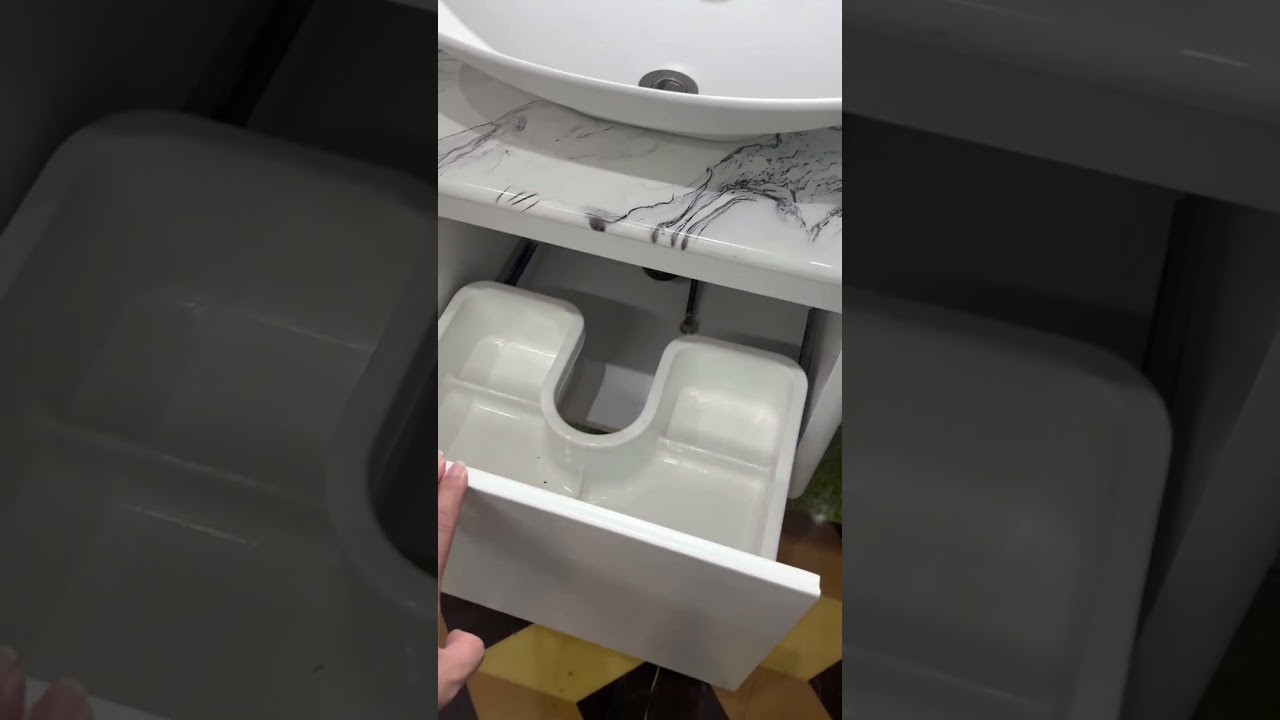CANBESTO Combo Nhà Tắm Thông Minh CL5.001-TR.01 – Tủ Lavabo Treo Tường MDF Chống Thấm + Gương LED + Vòi + Xả – Thiết Kế Hiện Đại Tiết Kiệm Diện Tích