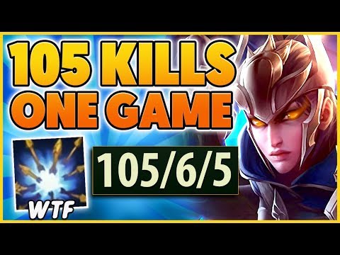 *LVL 1 PENTAKILL* I GET 105 KILLS IN 30 MINUTES (WORLD RECORD) - BunnyFuFuu