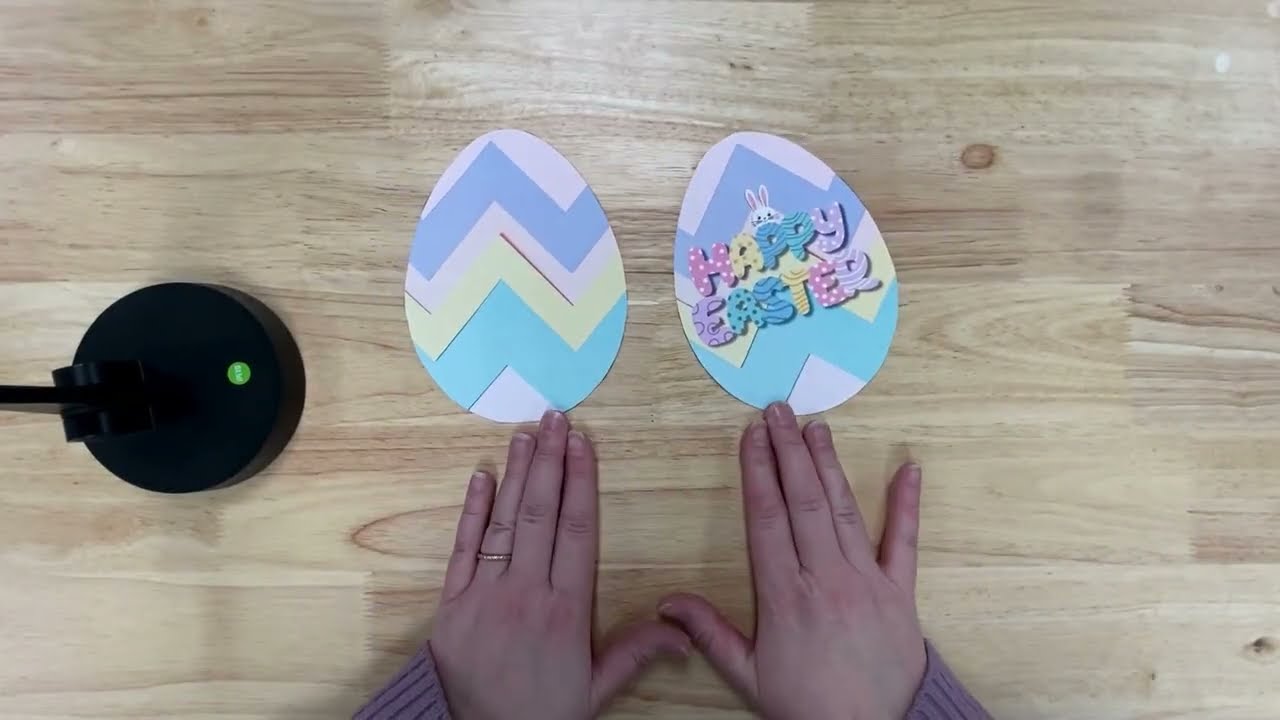 Easter Egg Card Template Assembly