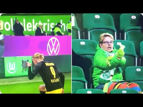 Erling Haaland trolls a woman fan during his celebration and her funny response