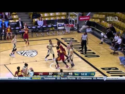 W Basketball: USC 63, Colorado 66 - Highlights (1/31/16)