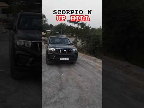 Mahindra Scorpio N up hill drive #automobile #scorpio #offroad #suv #thar #shorts