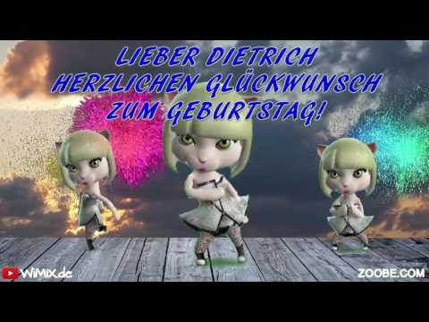 WiMiX.de → Dietrich 0001 Happy Birthday Herzlichen Glückwunsch zum Geburtstag, Gratulation, ZOOBE