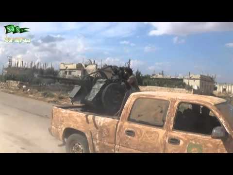 استهداف تحصينات قوات النظام في جبهة المغير في ريف حماة بواسطة الرشاشات الثقيلة من قبل جهة الإنقاذ المقاتلة