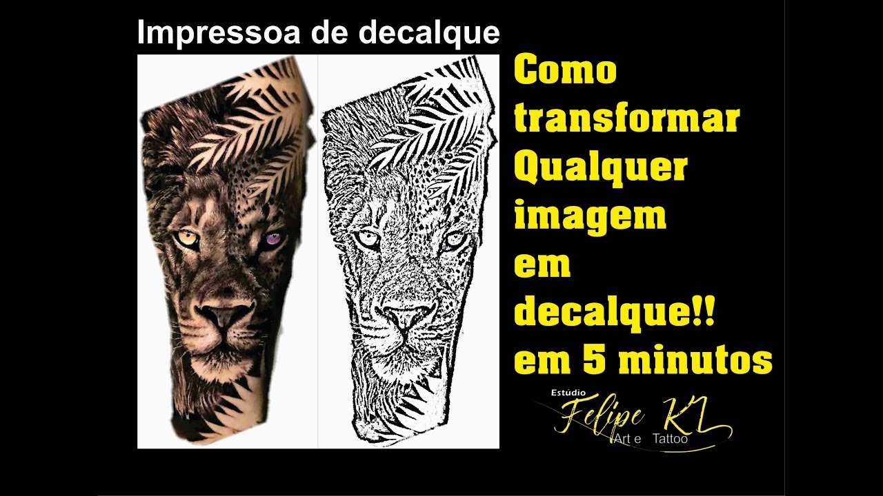 Como transformar uma imagem em decalque em 5 minutos!!