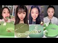 [ASMR Desserts] GREEN MATCHA MOUSSE CAKE 🍵ASMR/ Mukbang |먹방 | 饮食表演 | Eating Sound