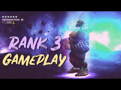 6 STAR RANK 3 Abomination Rank Up and Gameplay! - Marvel Contest Of Champions