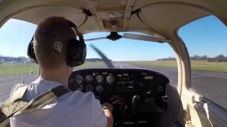 preview picture of video 'Solo Flight PPL Training at Elstree Aerodrome, Piper PA38 Tomahawk'