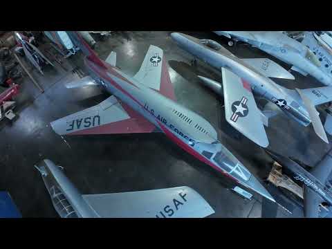 North American F-107A (Drone View in Storage)
