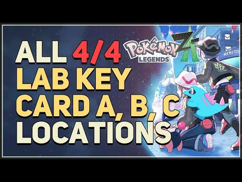 All Lab Key Card A, B, C Locations Pokemon Legends Z-A