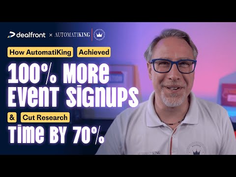 How AutomatiKing Achieved 100% More Event Signups and Cut Research Time by 70