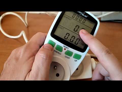 Obsługa i funkcje watomierza Green Blue. Operation and functions of the wattmeter.