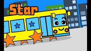 Learn colors Wheels on the Bus Kids Song | Yellow Bus