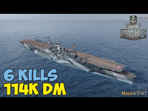 World of WarShips | Erich Loewenhardt | 6 KILLS | 114K Damage - Replay Gameplay 4K 60 fps