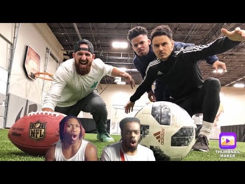 Football vs Soccer Trick Shots | Dude Perfect!