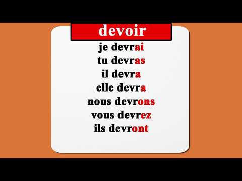 le verbe devoir au futur simple de l'indicatif
