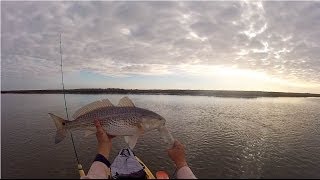 preview picture of video 'Kayak Fishing East Galveston Bay.wmv'