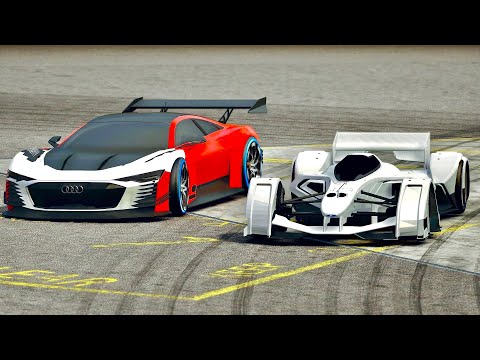 McLaren MP4-X vs Audi Vision Gran Turismo at Top Gear Track