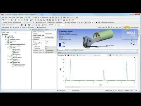 MBD for ANSYS - Plot and Animation Using RecurDyn Viewer