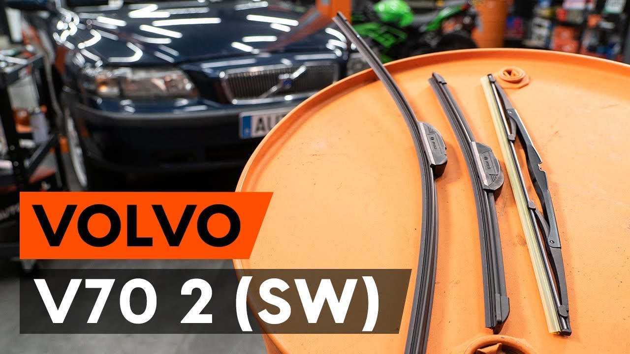 Cómo cambiar: escobillas limpiaparabrisas de la parte delantera - Volvo V70 SW | Guía de sustitución