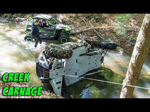 Creek Carnage - Action Cut - SXS/UTV Trail Riding - Polaris RZR XP Turbo vs Arctic Cat Wildcat Sport