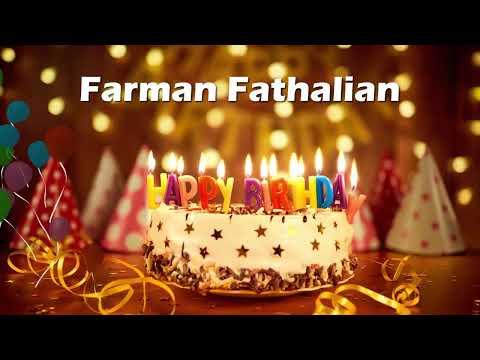 Happy Birthday Farman Fathalian | Birthday Cake Farman Fathalian | Farman Fathalian Birthday Card