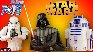Star Wars Obyz Money Bank Darth Vader R2D2 Stormtrooper #unboxing 4k #Toys #Mysupertoys