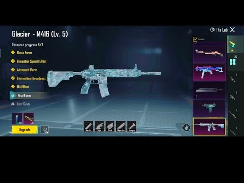 🔥 Finally ❤️🔥 m416 glacier |M416 glacier Upgrade to lvl 4 | Glacier m416 upgrade in Bgmi