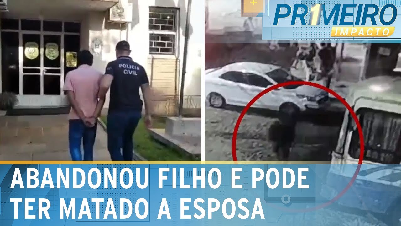 Pai que abandonou filho em ônibus é suspeito de feminicídio da esposa | Primeiro Impacto (01/11/24)