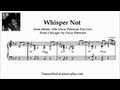 Oscar Peterson - Whisper Not / from album The Trio : Live From Chicago (transcription)
