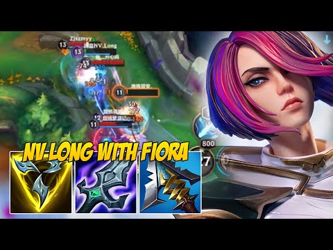 NV LONG FIORA GAMEPLAY IN CHINA SERVER | NEW BUILD and RUNES