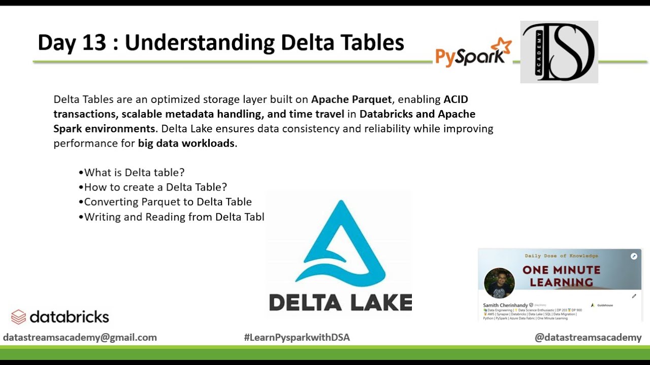 Day 13: Delta Lake & Delta Tables Explained | Databricks Hands-on with PySpark