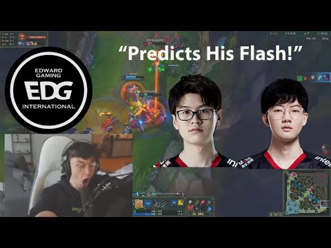 Caedrel Reacts To A Viewer Smurfing on EDG's Botlane!!