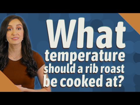 What temperature should a rib roast be cooked at?