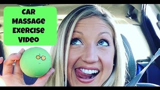 Get Rid of Pain While Driving or Flying. Car and Airplane Self Massage Demonstration