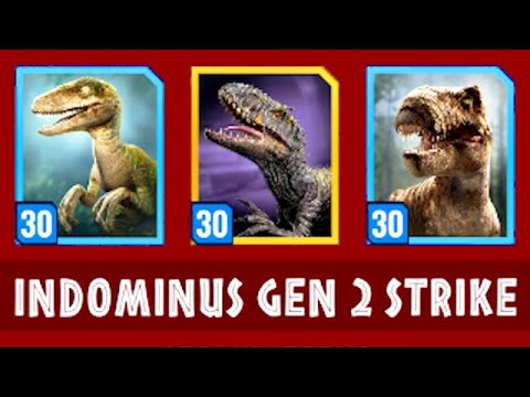 LEVEL 30 INDOMINUS REX GEN 2 EPIC STRIKE (JURASSIC WORLD ALIVE)