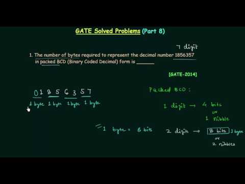 GATE Solved Problems 2008 2014 | Number Systems | Digital Electronics