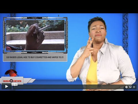 US raises legal age to buy cigarettes and vapes to 21 (ASL - 12.23.19)