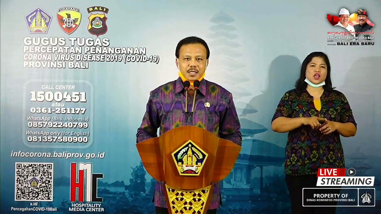 Siaran Pers Perkembangan Penanggulangan COVID–19 Provinsi Bali per 27 April 2020