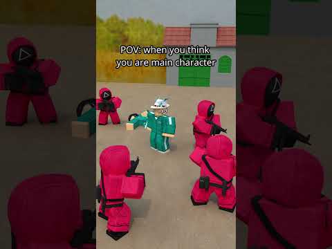 Main Character in Squid Game | #short #shorts  #roblox #memes  #squidgame